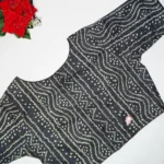 Bandini Ajarak Cotton Boat Neck Blouses-MB080 - Image 2