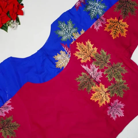 Malai Cotton With Out lining Work Blouses