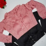Georgette Design Frill Neck Blouses -MBB045