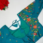 Hand Work Cotton Silk Blouses-MB047 - Image 5