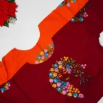 Khadi cotton Flower Designer Blouses-MB052
