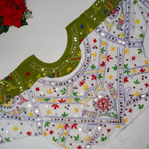 Mirror Kantha Work Blouses