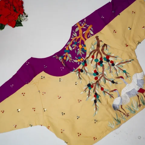 Malai Cotton Hand embroidary Blouses