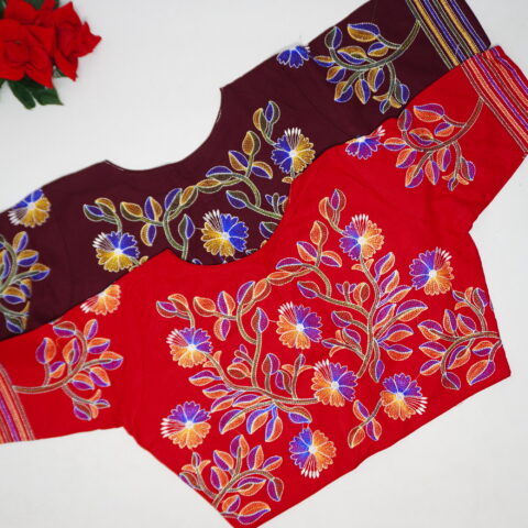 Malai Cotton With Out lining Work Blouses