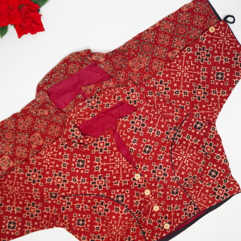 Ajrack Coller Neck Blouses-MB076(40 Size)