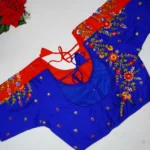 Hand Work Cotton Silk Blouses-MB047