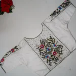 Cotton Silk Full hand Embroidary White special -MB044
