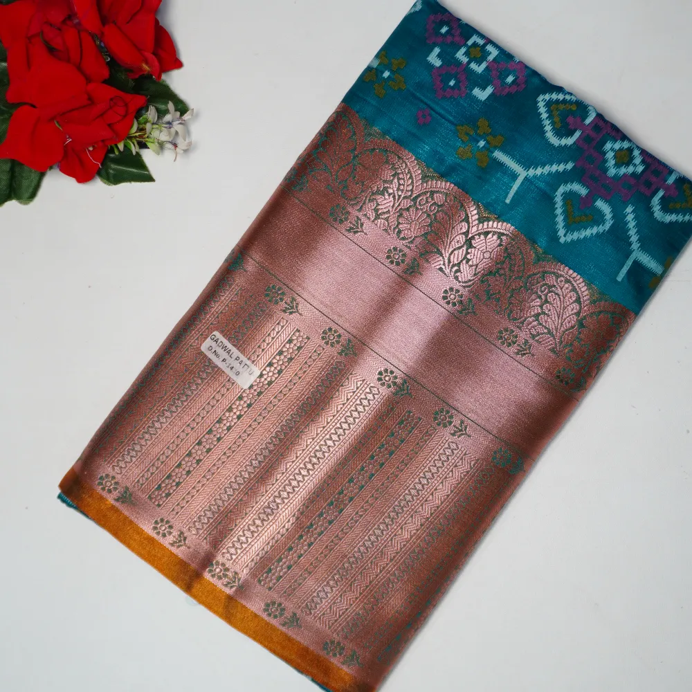 Pocham Pally Pattu Saree-MB669 - Image 4