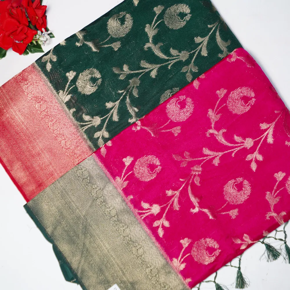 Pure Benarus Pattu With Allover Meena Kari-671