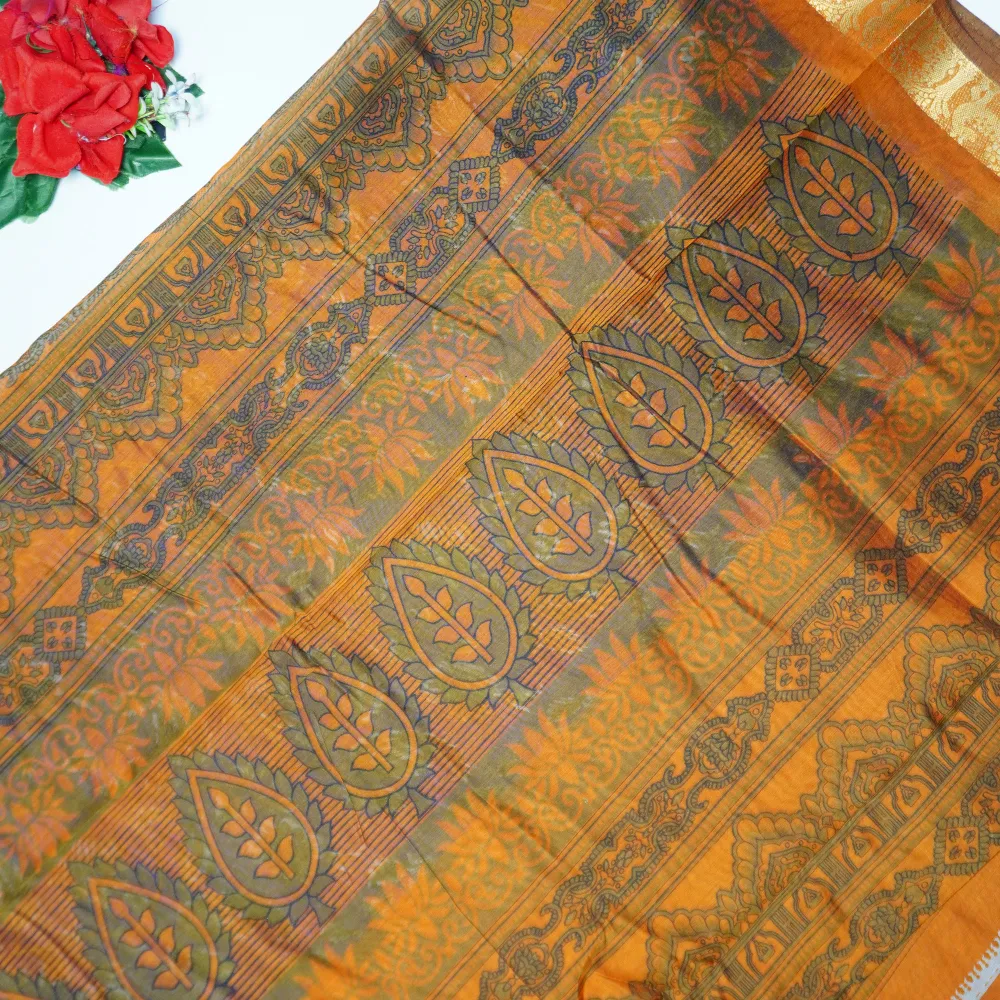 Maheswari Silk Peplica Fancy Saree-MB757(756) - Image 3