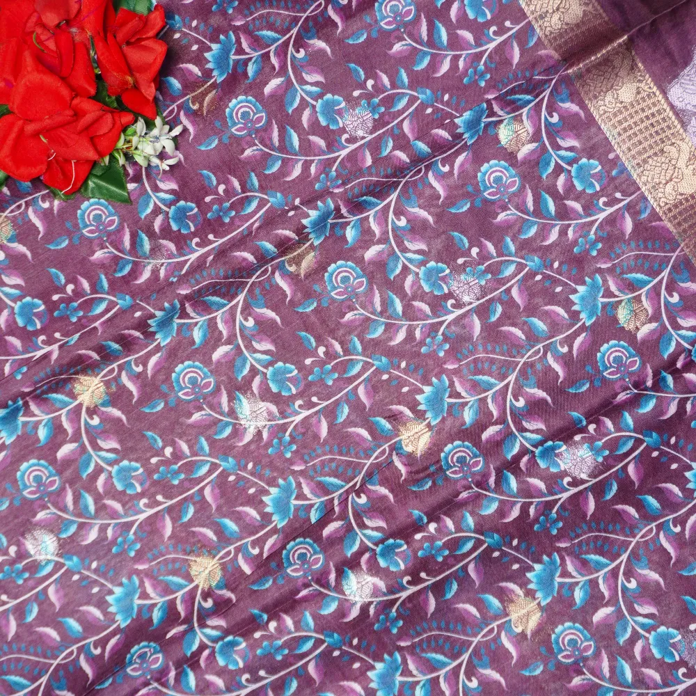 Primium Digital Gap Border Kalamkari Blouse-MB820(Pink) - Image 3