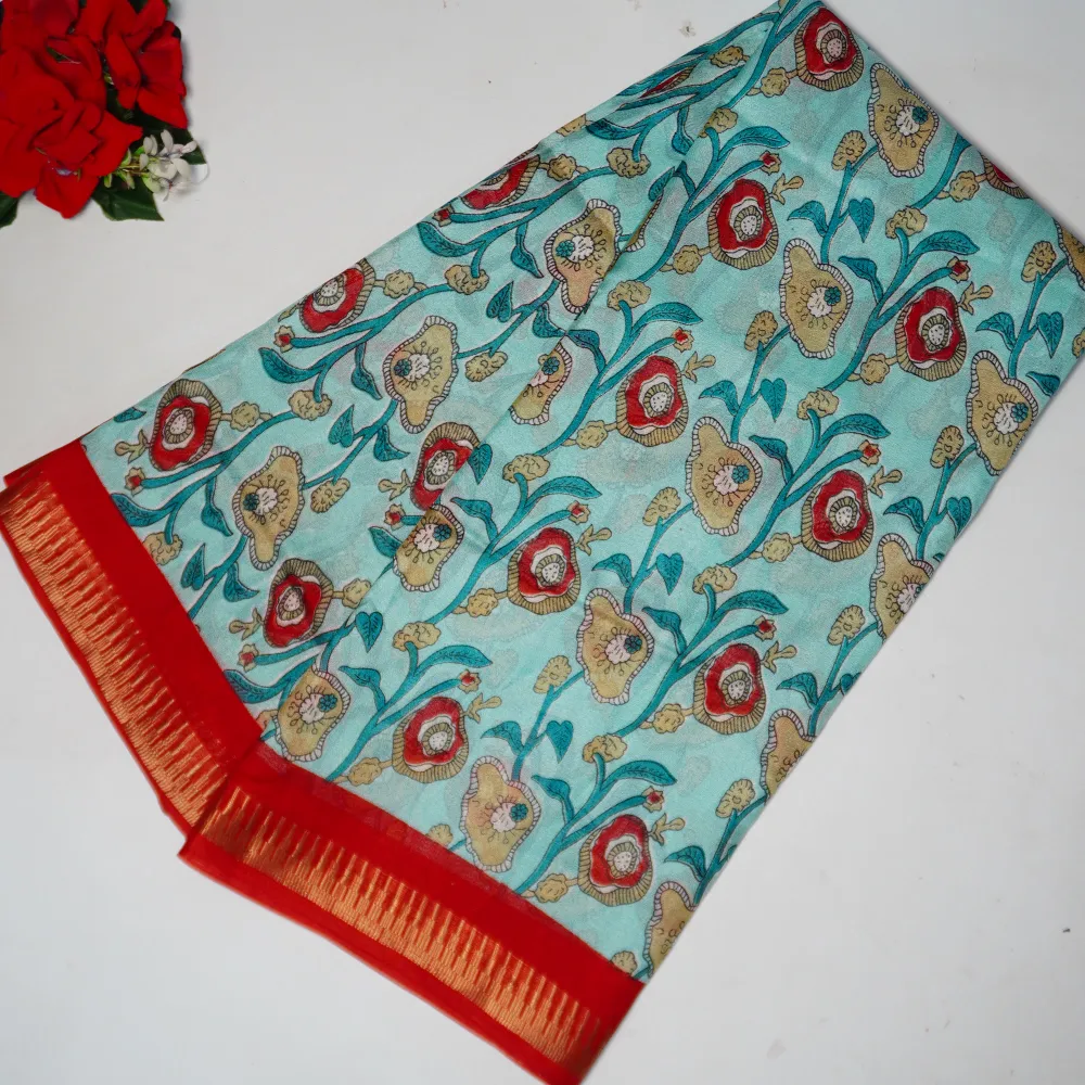 Trisha Inspired In Moss Georgette-MB829
